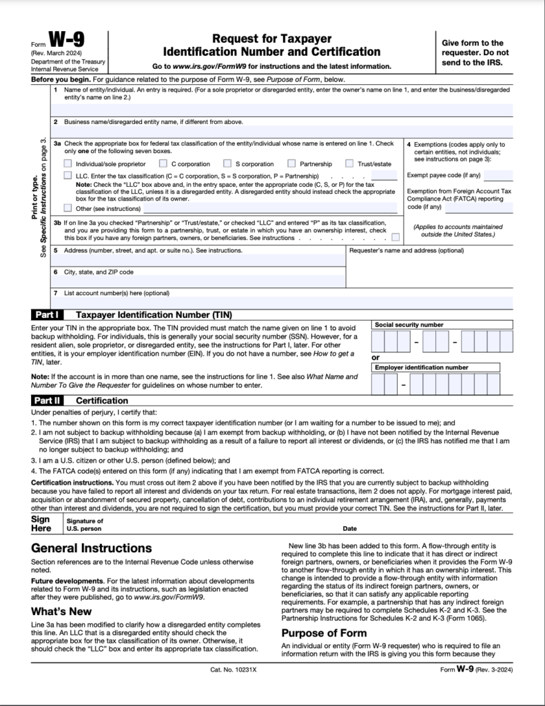 Download W-9 Form